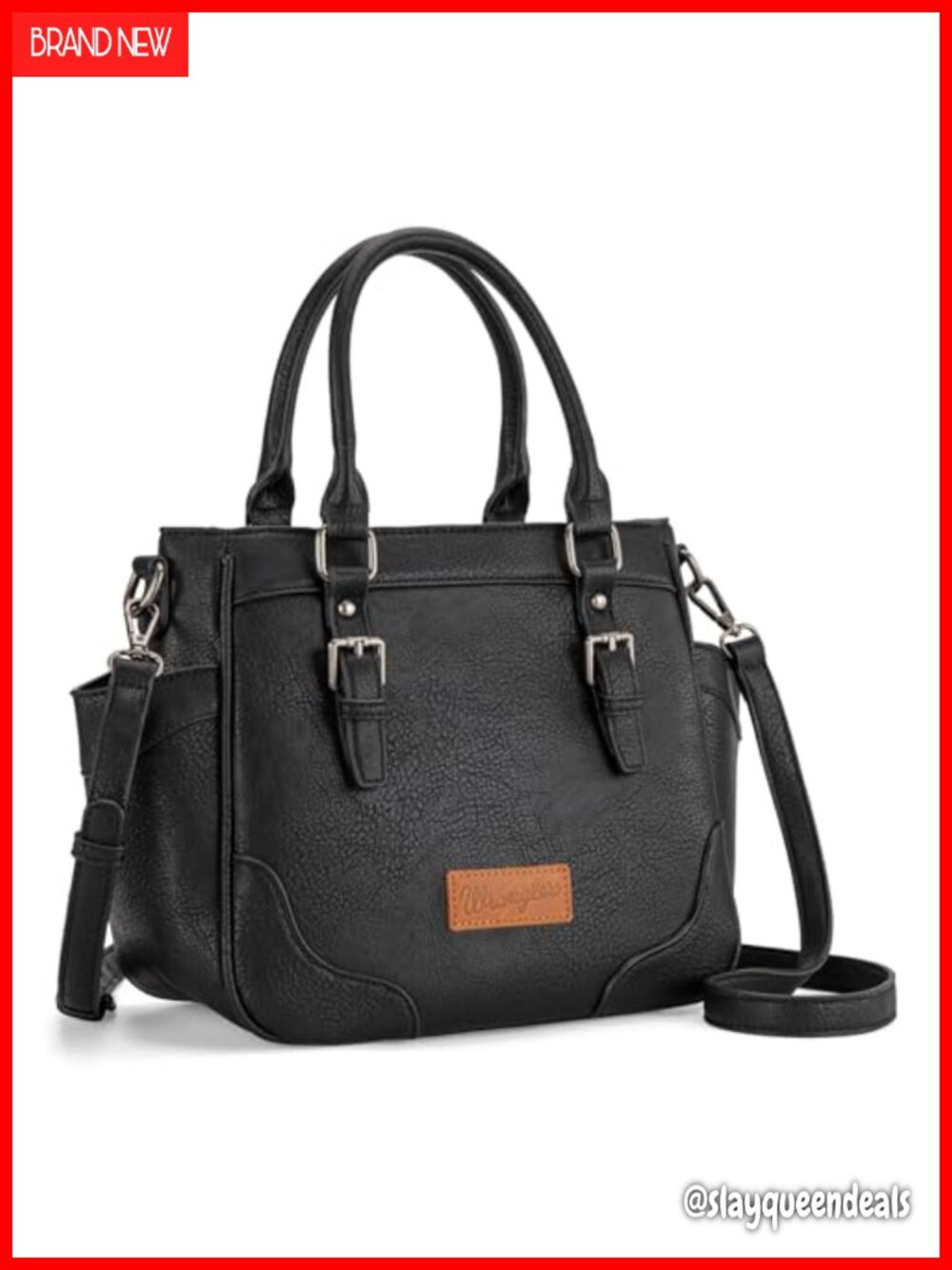 Wrangler Tote Bag Women Crossbody Vegan Leather Top Handle Purse